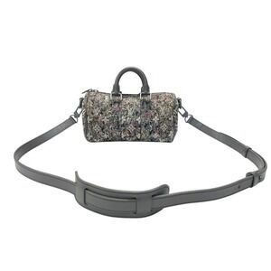 LOUIS VITTON Vuitton Keepall XS LV Felt Handbag Shoulder Bag Gray Leather